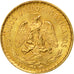 Moneta, Messico, 2 Pesos, 1945, Mexico City, SPL-, Oro, KM:461