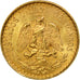 Moneda, México, 2 Pesos, 1945, Mexico City, EBC, Oro, KM:461