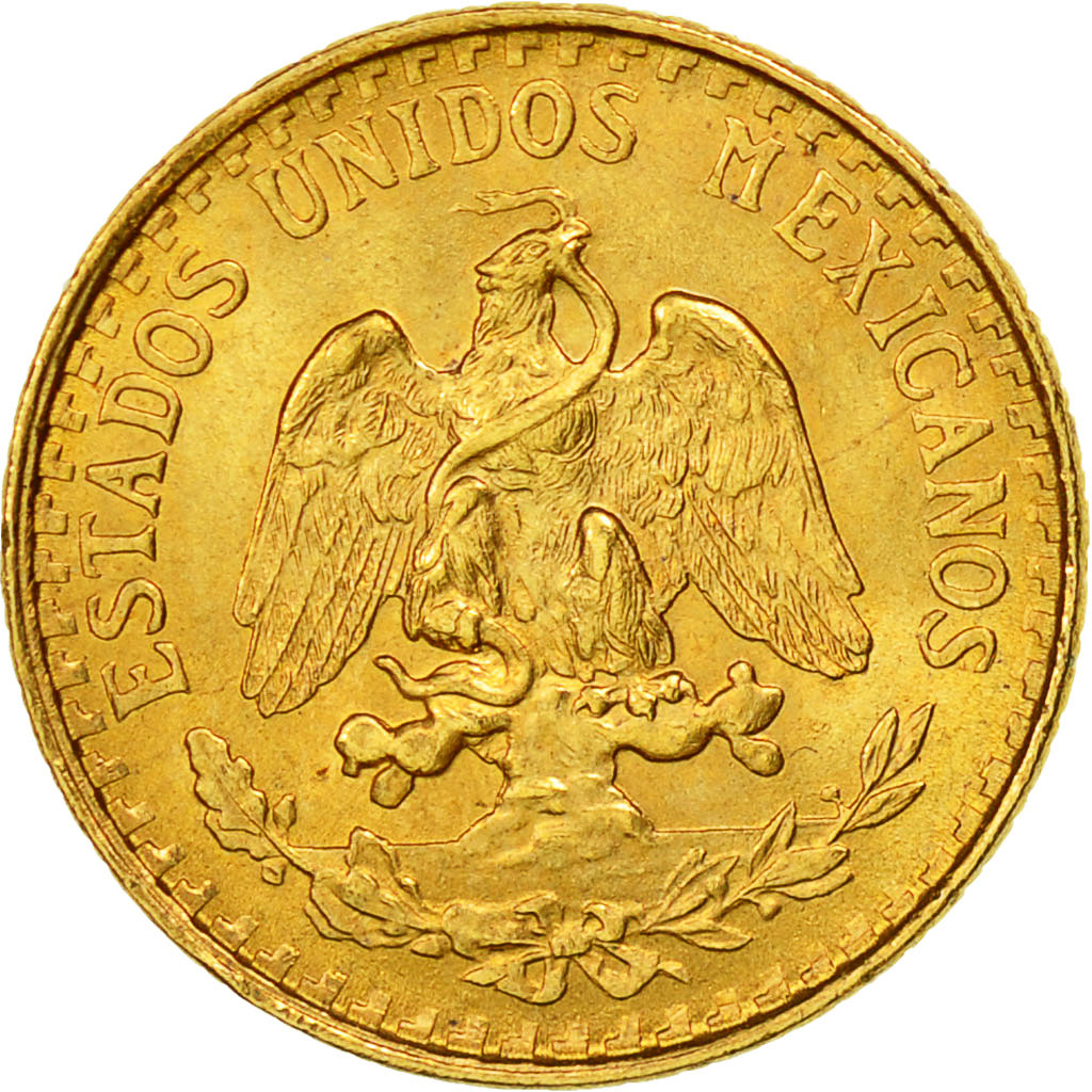 Münze, Mexiko, 2 Pesos, 1945, Mexico City, VZ, Gold, KM:461