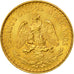 Coin, Mexico, 2 Pesos, 1945, Mexico City, AU(55-58), Gold, KM:461