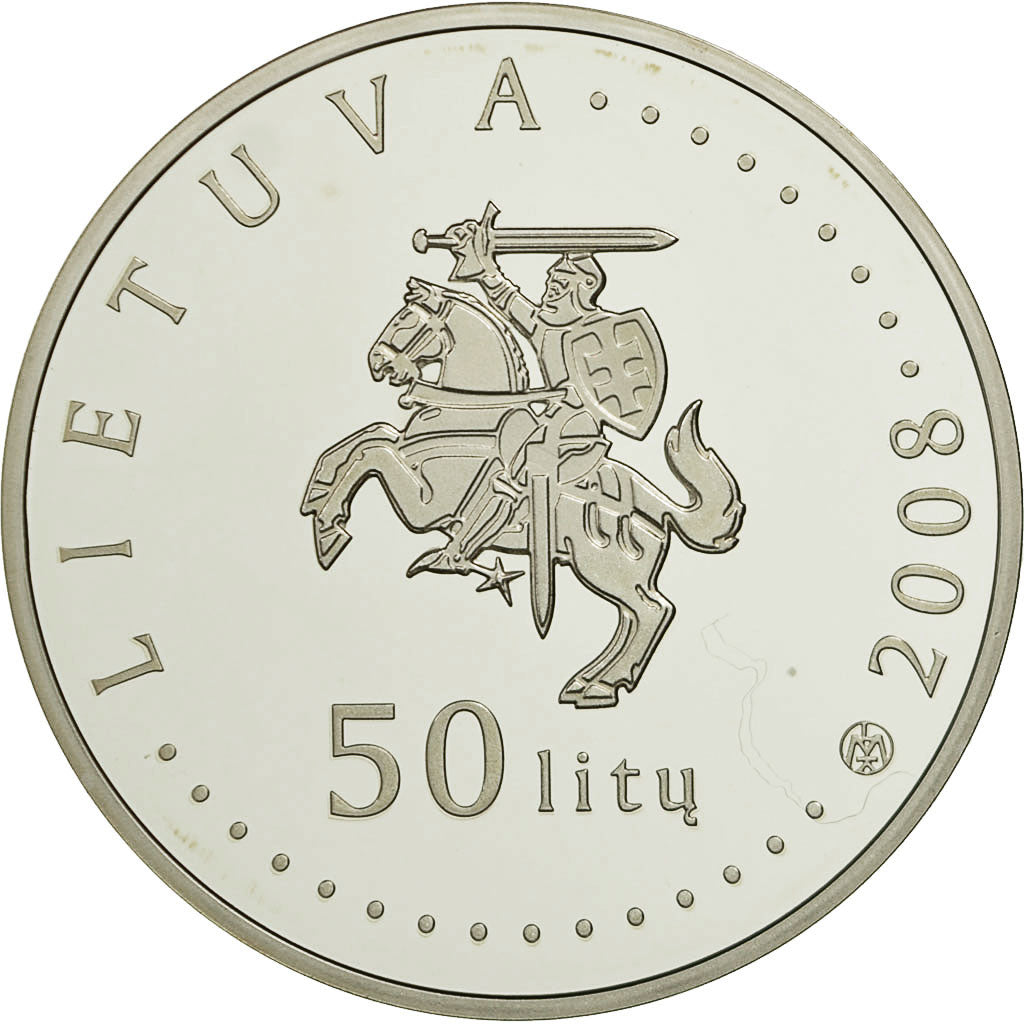 Moneta, Lituania, 50 Litu, 2008, FDC, Argento, KM:159