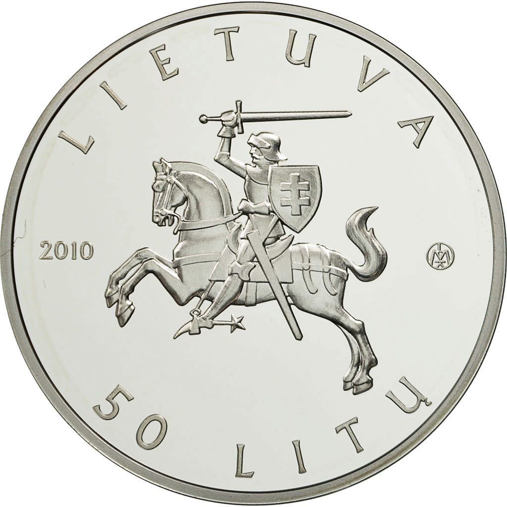 Coin, Lithuania, 50 Litu, 2010, MS(65-70), Silver, KM:171