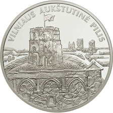 Moneta, Lituania, VILNIAUS AUKSTUTINE PILIS, 50 Litu, 2011, FDC, Argento
