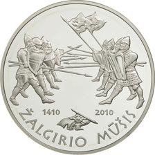 Coin, Lithuania, ZALGIRIO MUSIS, 50 Litu, 2010, MS(65-70), Silver