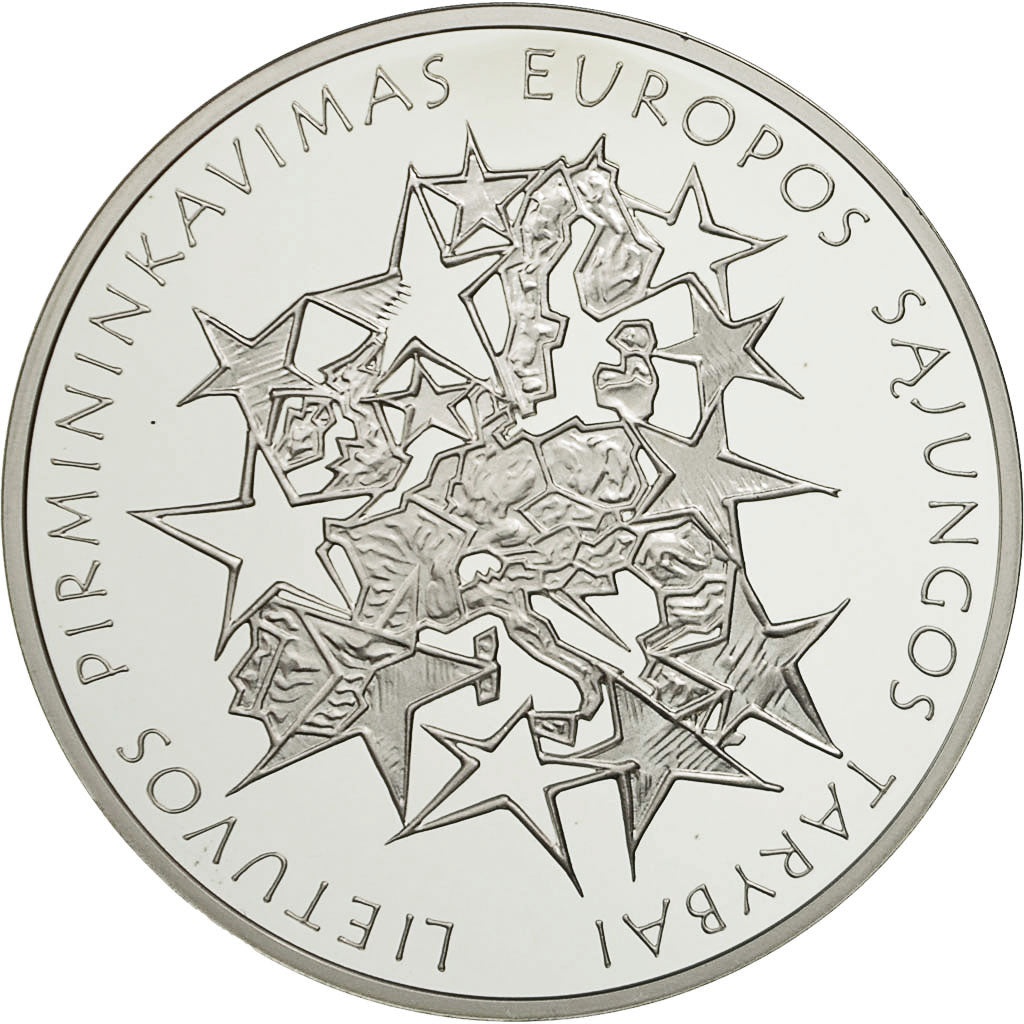 Coin, Lithuania, LIETUVOS EUROPOS, 50 Litu, 2013, MS(65-70), Silver