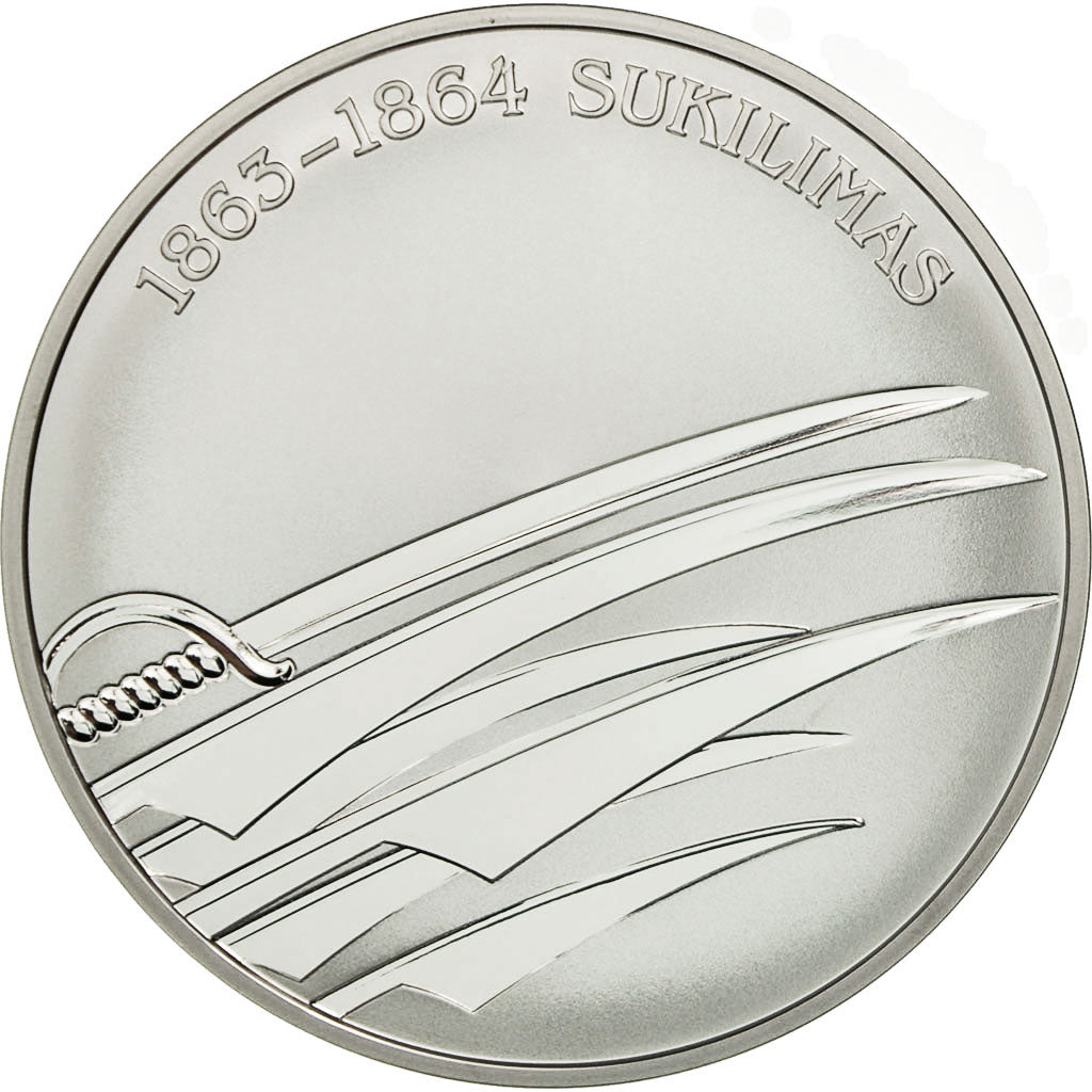 Coin, Lithuania, 1863-1864 SUKLIMAS, 50 Litu, 2013, MS(65-70), Silver