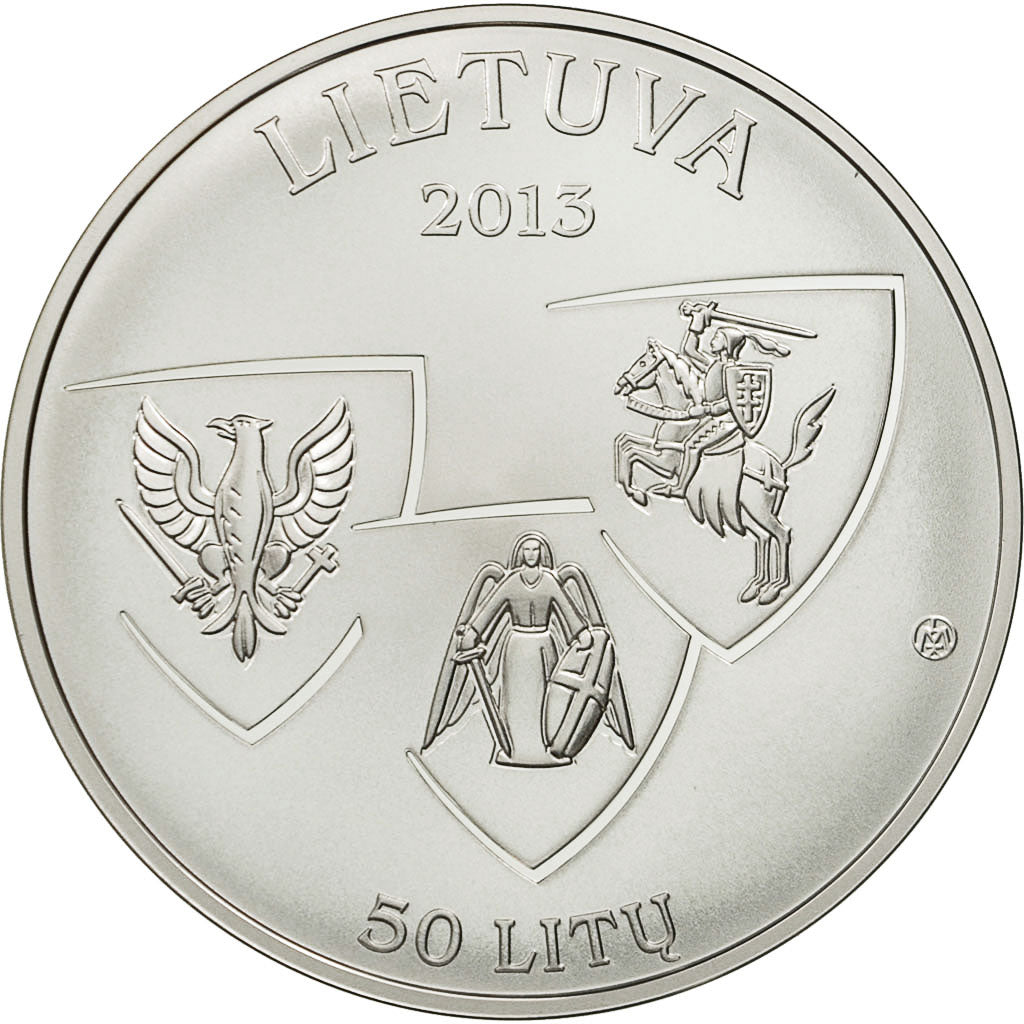 Coin, Lithuania, 1863-1864 SUKLIMAS, 50 Litu, 2013, MS(65-70), Silver
