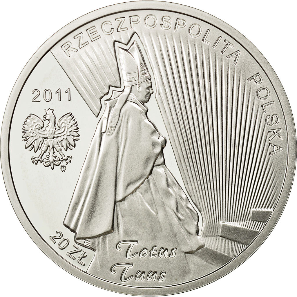 Coin, Poland, 20 Zlotych, 2011, Warsaw, MS(65-70), Silver, KM:773