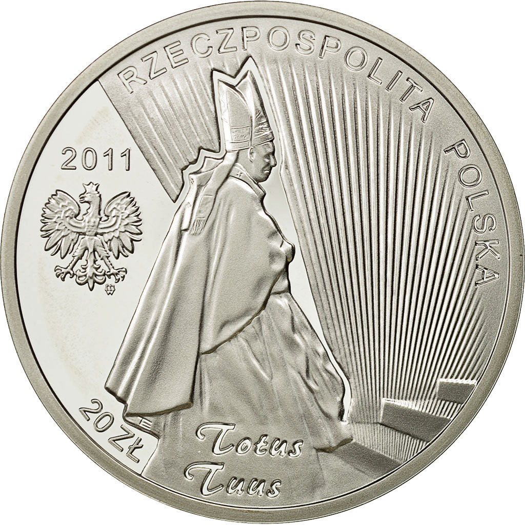 Coin, Poland, 20 Zlotych, 2011, Warsaw, MS(65-70), Silver, KM:773