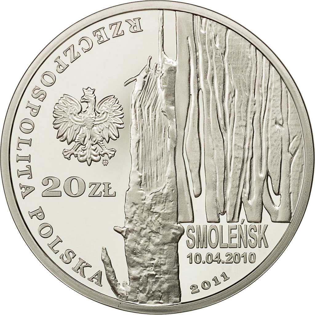 Coin, Poland, 20 Zlotych, 2011, Warsaw, MS(65-70), Silver, KM:771