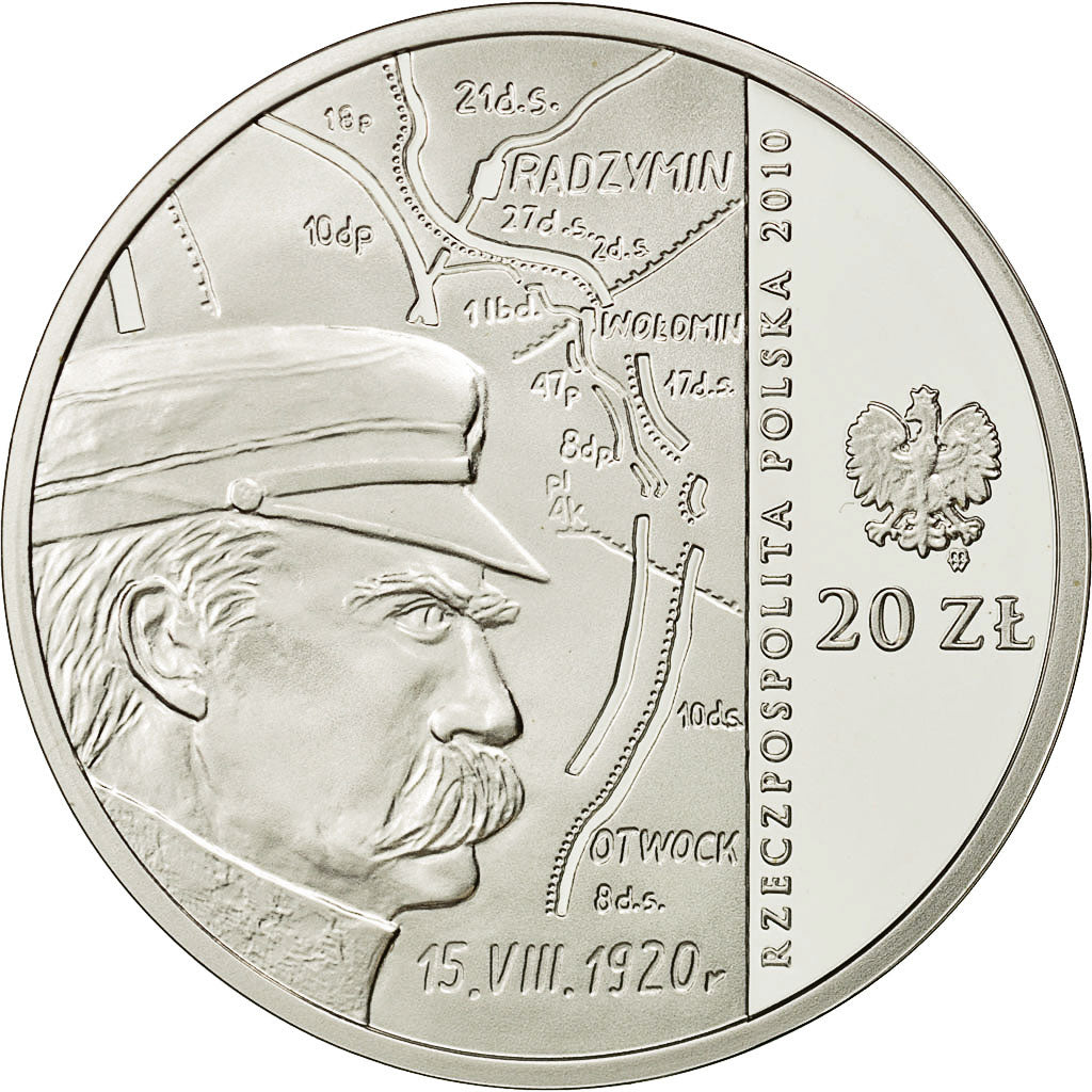 Coin, Poland, 20 Zlotych, 2010, Warsaw, MS(65-70), Silver, KM:736