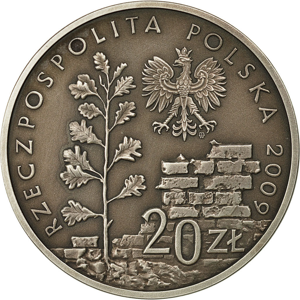 Coin, Poland, 20 Zlotych, 2009, Warsaw, MS(65-70), Silver, KM:693
