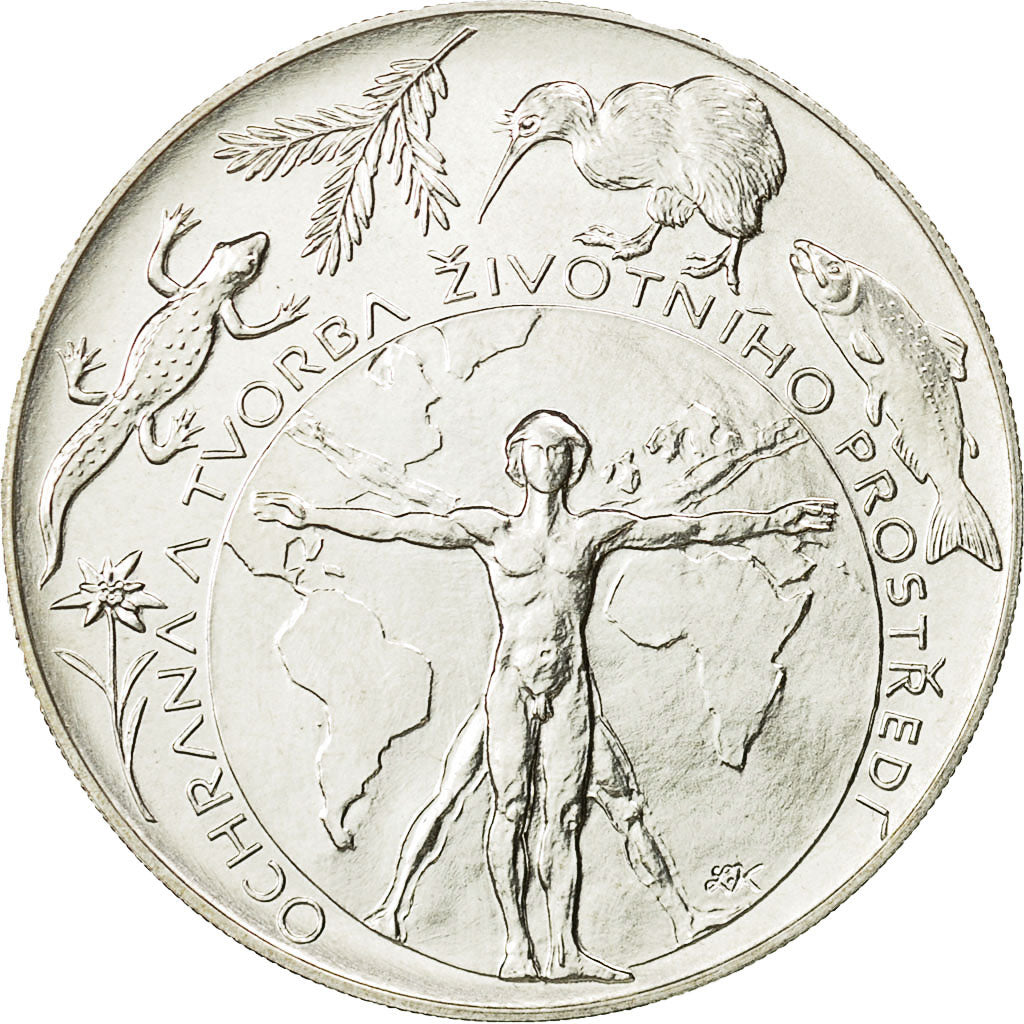 Coin, Czech Republic, 200 Korun, 1994, Jablonec nad Nisou, MS(60-62), Silver