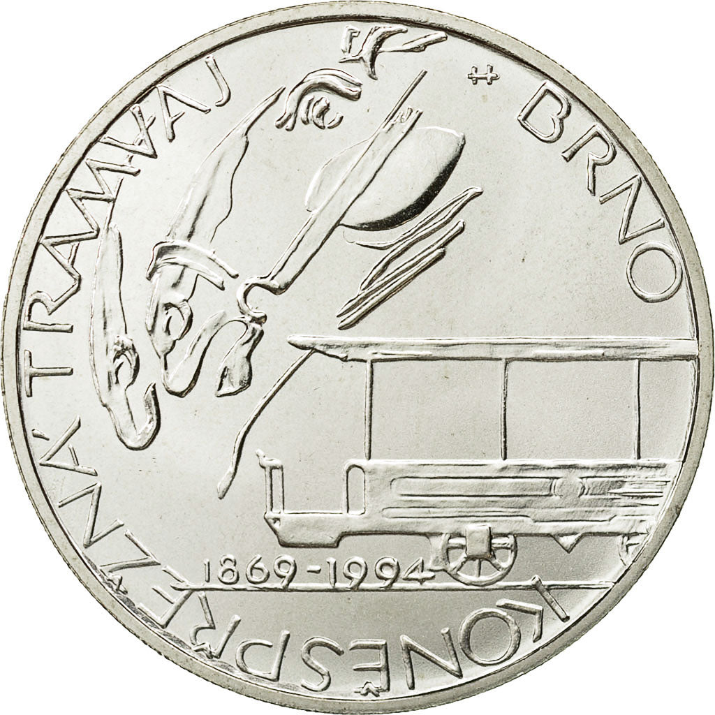 Coin, Czech Republic, 200 Korun, 1994, Kremnica, MS(60-62), Silver, KM:13