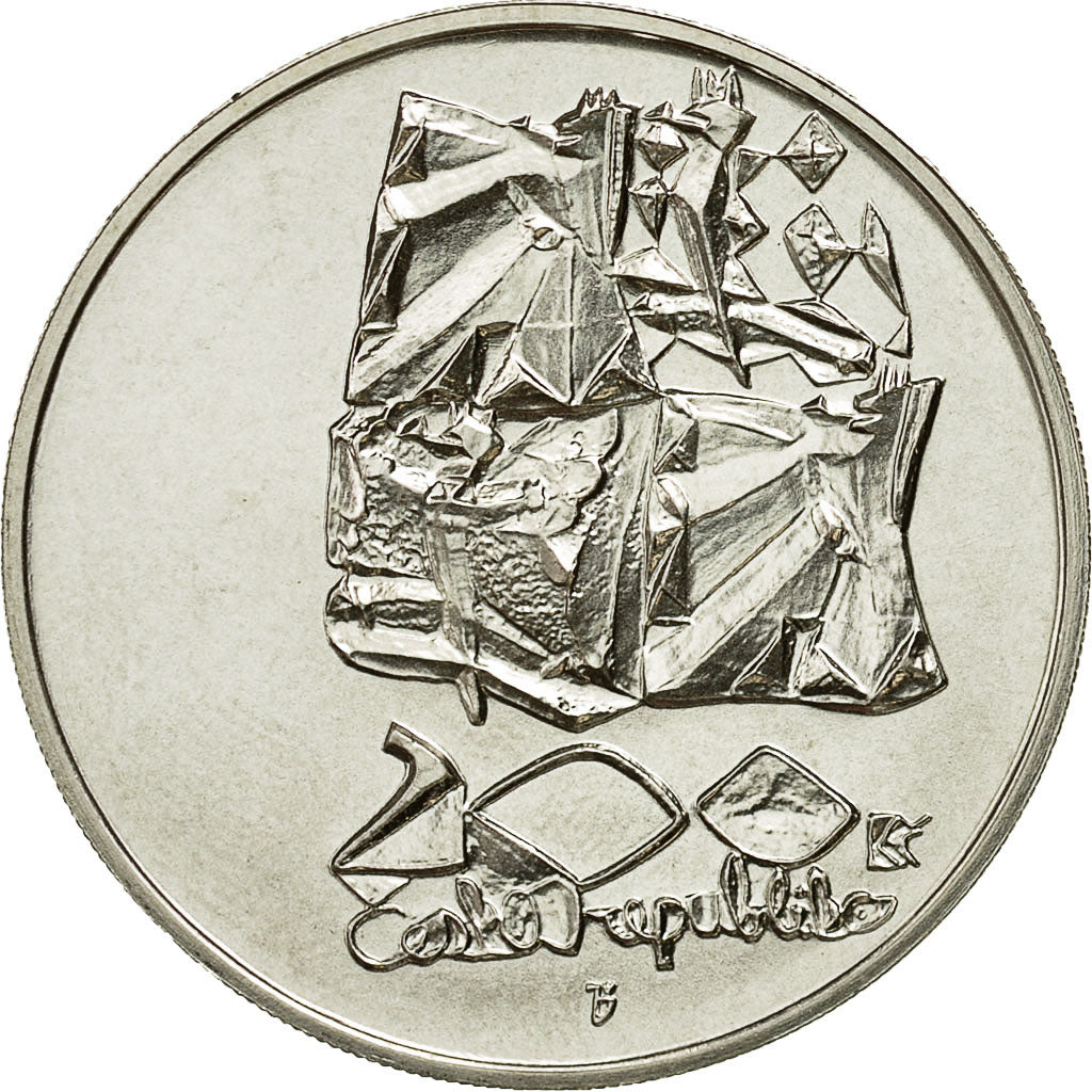 Monnaie, République Tchèque, 200 Korun, 1995, Jablonec nad Nisou, KM 15