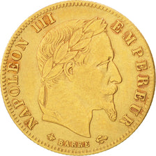 France, Napoleon III, 5 Francs, 1865, Paris, Gold, KM:803.1