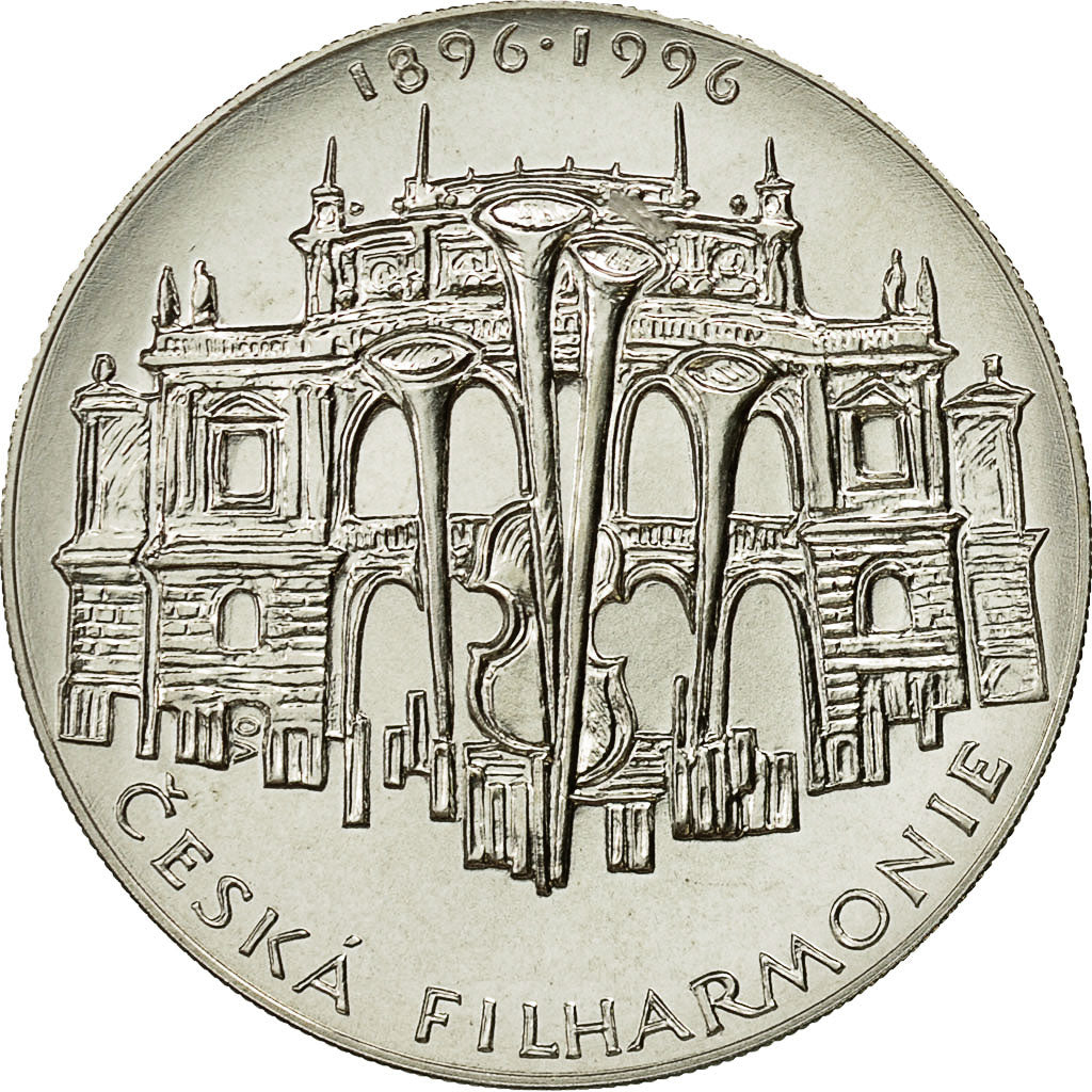 Coin, Czech Republic, 200 Korun, 1996, Jablonec nad Nisou, MS(60-62), Silver