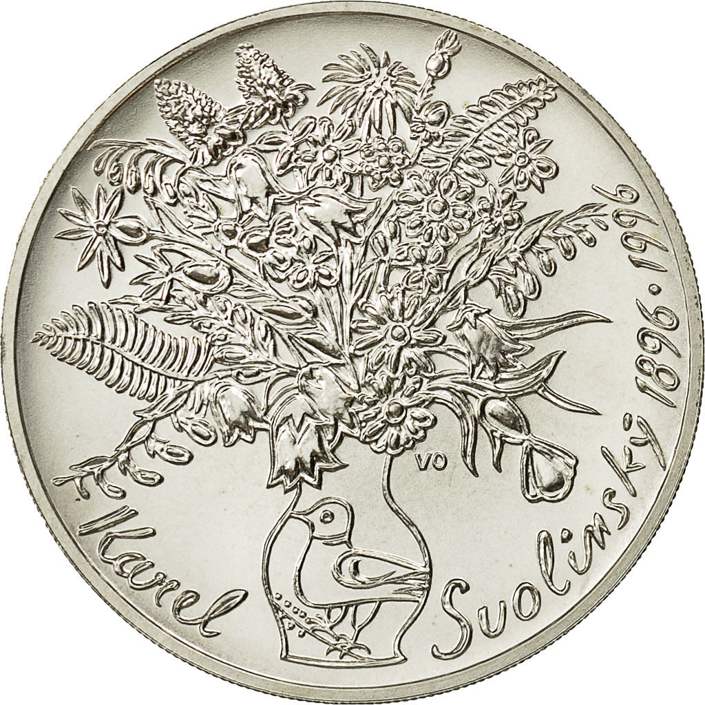 Coin, Czech Republic, 200 Korun, 1996, Jablonec nad Nisou, MS(60-62), Silver