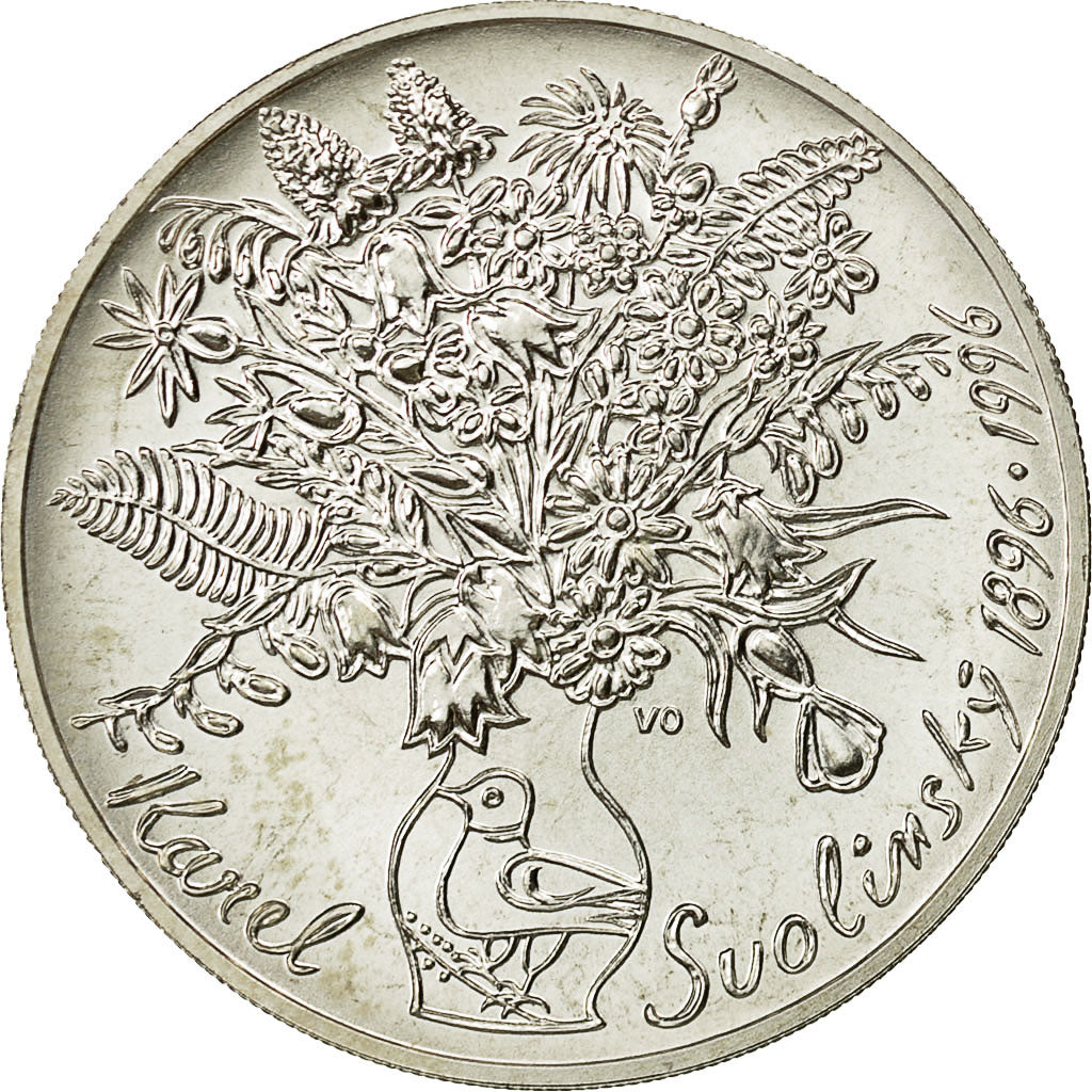 Coin, Czech Republic, 200 Korun, 1996, Jablonec nad Nisou, MS(60-62), Silver