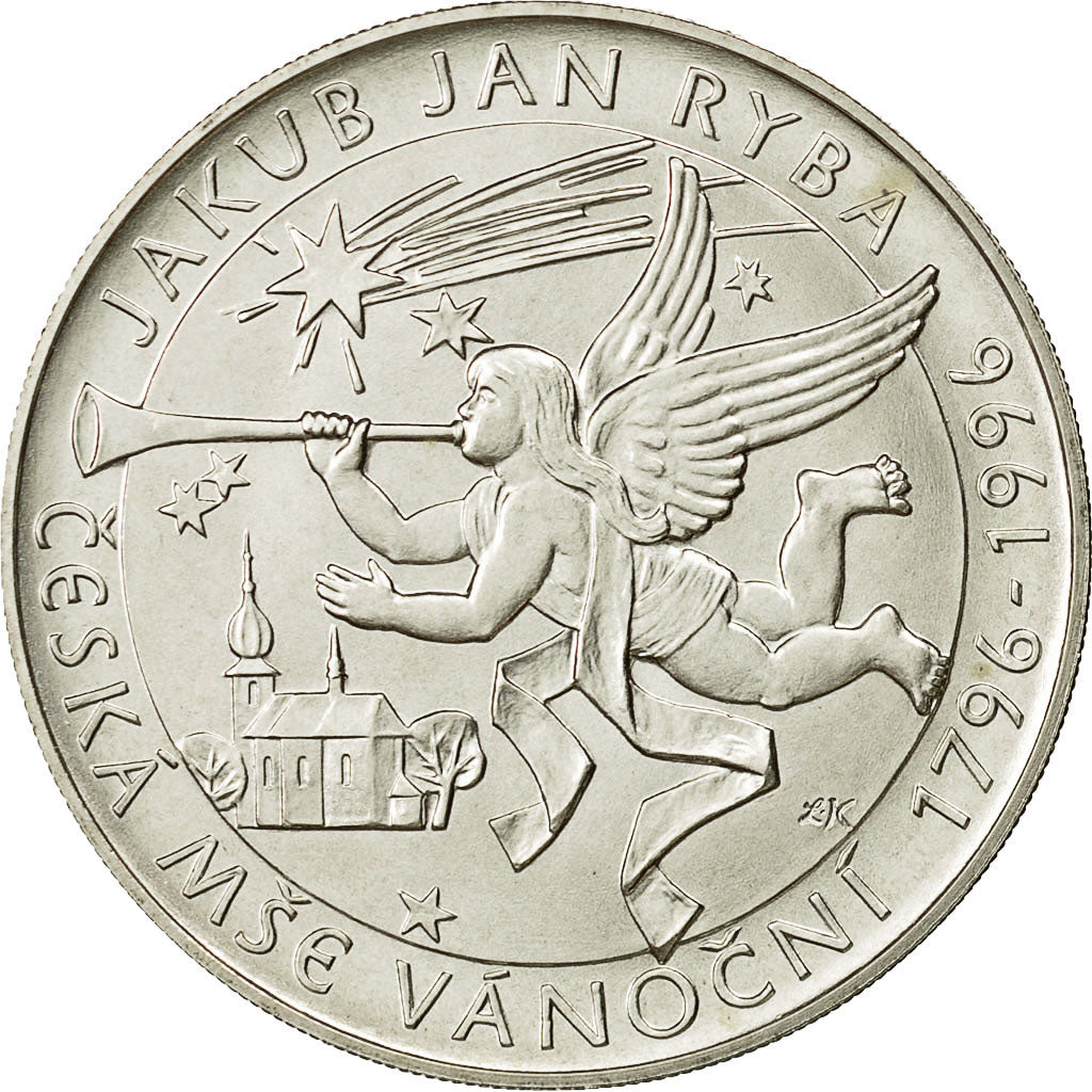 Coin, Czech Republic, 200 Korun, 1996, Jablonec nad Nisou, MS(60-62), KM 25