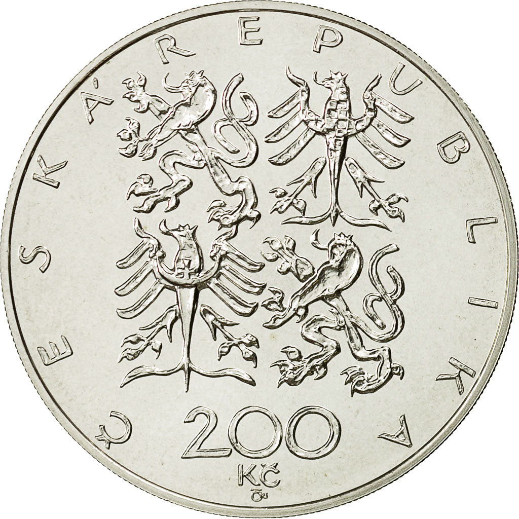 Moneta, Repubblica Ceca, 200 Korun, 1997, Jablonec nad Nisou, SPL, Argento