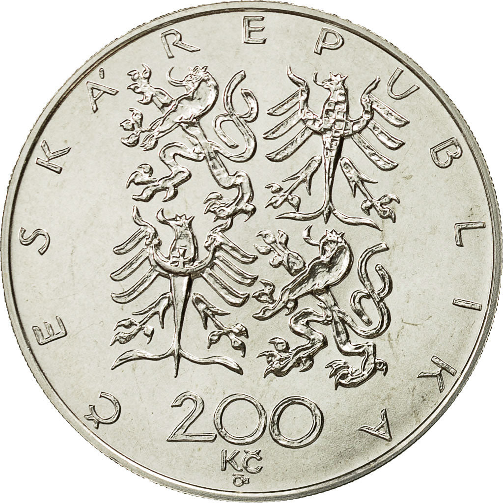 Moneta, Repubblica Ceca, 200 Korun, 1997, Jablonec nad Nisou, SPL, Argento