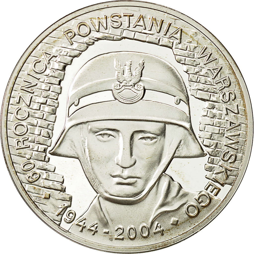 Coin, Poland, 10 Zlotych, 2004, Warsaw, MS(63), Silver, KM:497