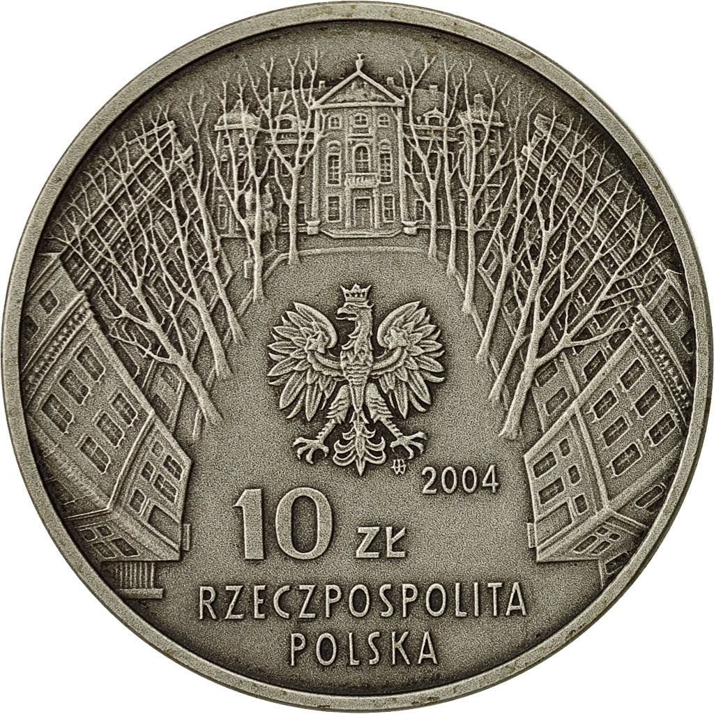 Coin, Poland, 10 Zlotych, 2004, Warsaw, MS(63), Silver, KM:510