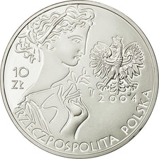 Coin, Poland, 10 Zlotych, 2004, Warsaw, MS(63), Silver, KM:517