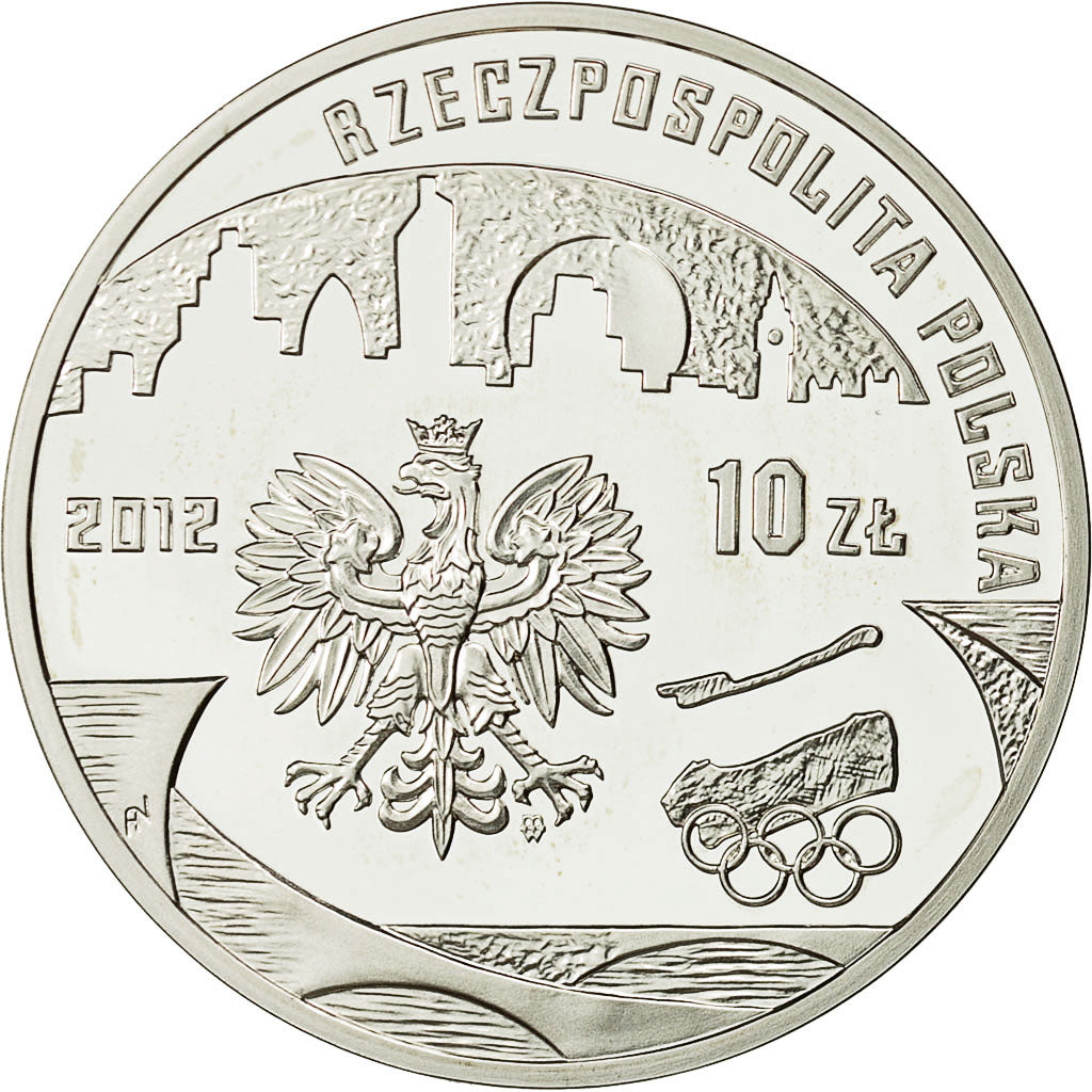 Coin, Poland, 10 Zlotych, 2012, Warsaw, MS(63), Silver, KM:833