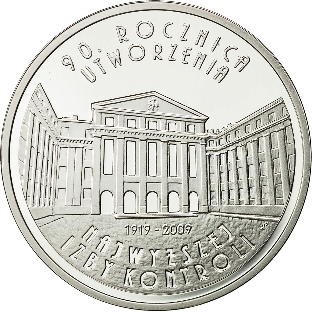 Coin, Poland, 10 Zlotych, 2009, Warsaw, MS(63), Silver, KM:674