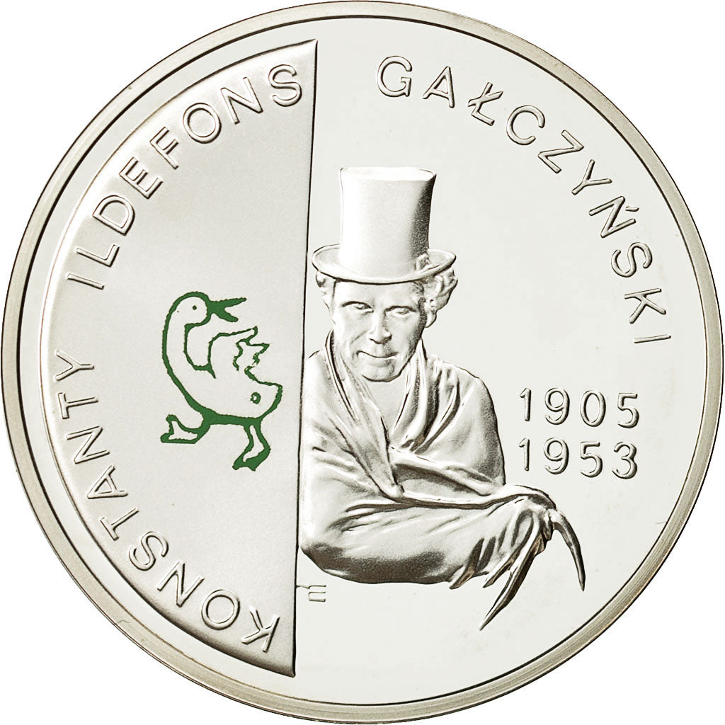 Coin, Poland, 10 Zlotych, 2005, Warsaw, MS(63), Silver, KM:537