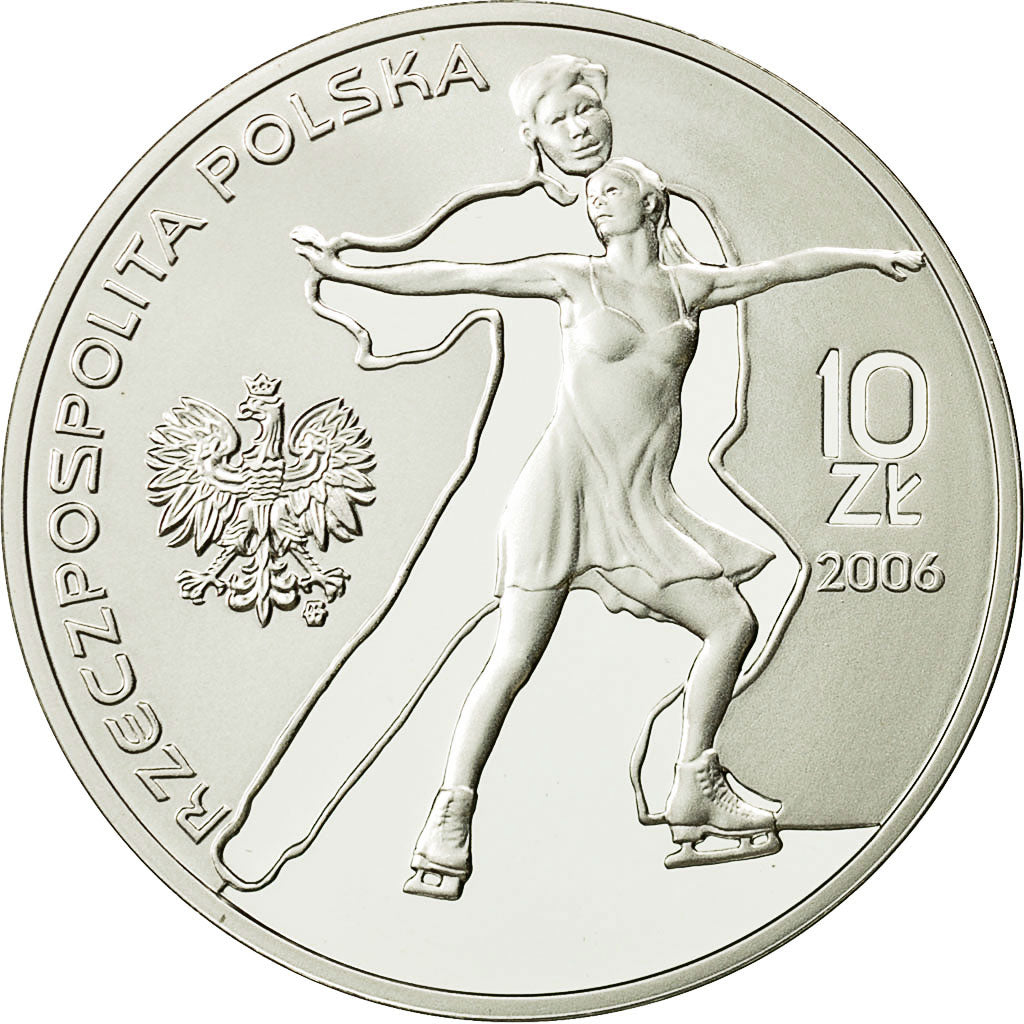Coin, Poland, 10 Zlotych, 2006, Warsaw, MS(63), Silver, KM:556