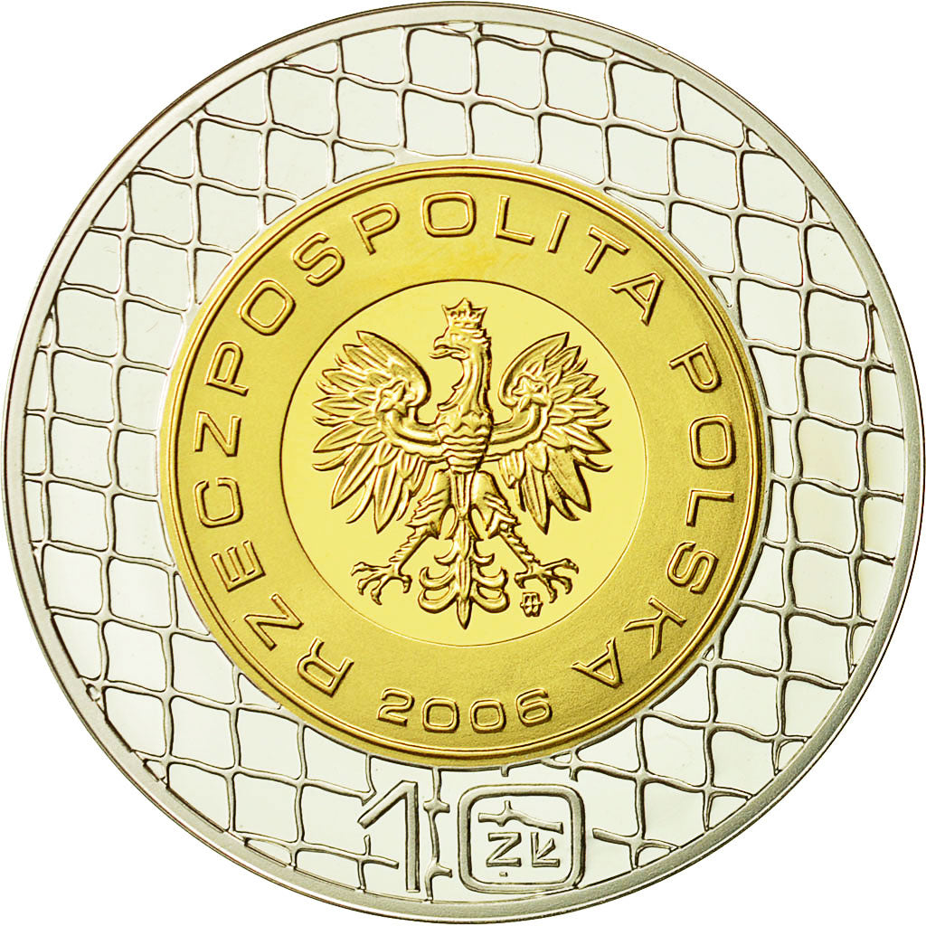 Moneta, Polonia, 10 Zlotych, 2006, Warsaw, SPL, Bi-metallico, KM:754
