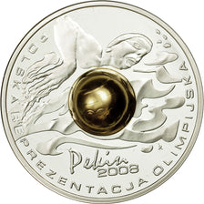 Coin, Poland, 10 Zlotych, 2008, MS(63), Silver, KM:645