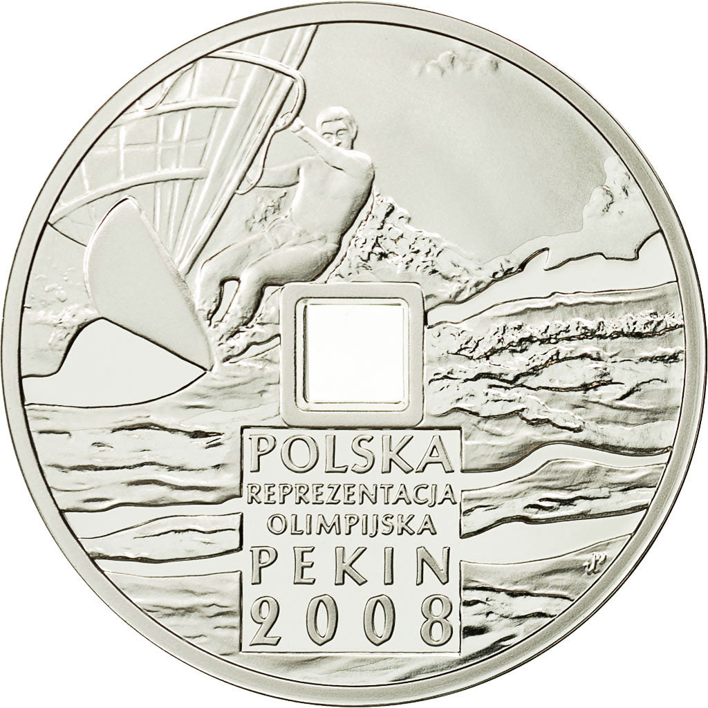 Coin, Poland, 10 Zlotych, 2008, MS(63), Silver, KM:646