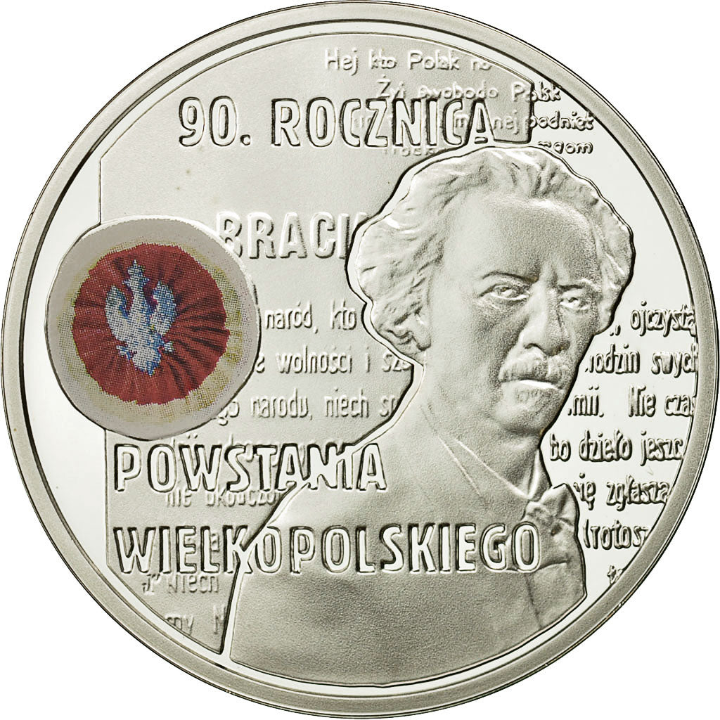 Coin, Poland, 10 Zlotych, 2008, MS(63), Silver, KM:661