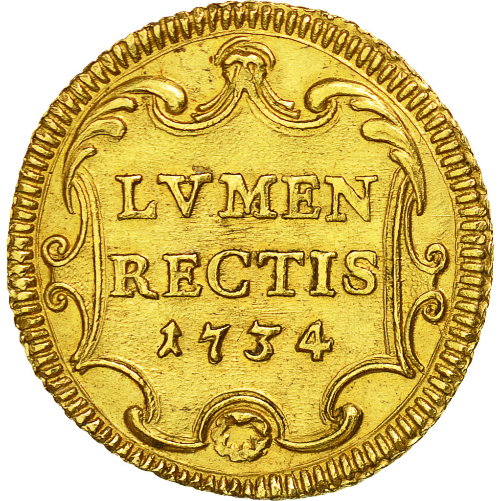 Coin, ITALIAN STATES, PAPAL STATES, Clement XII, Scudo d'Oro, 1734, MS(63)