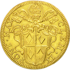 Moneda, Estados italianos, PAPAL STATES, Clement IX, Doppia (2) Scudo D'oro
