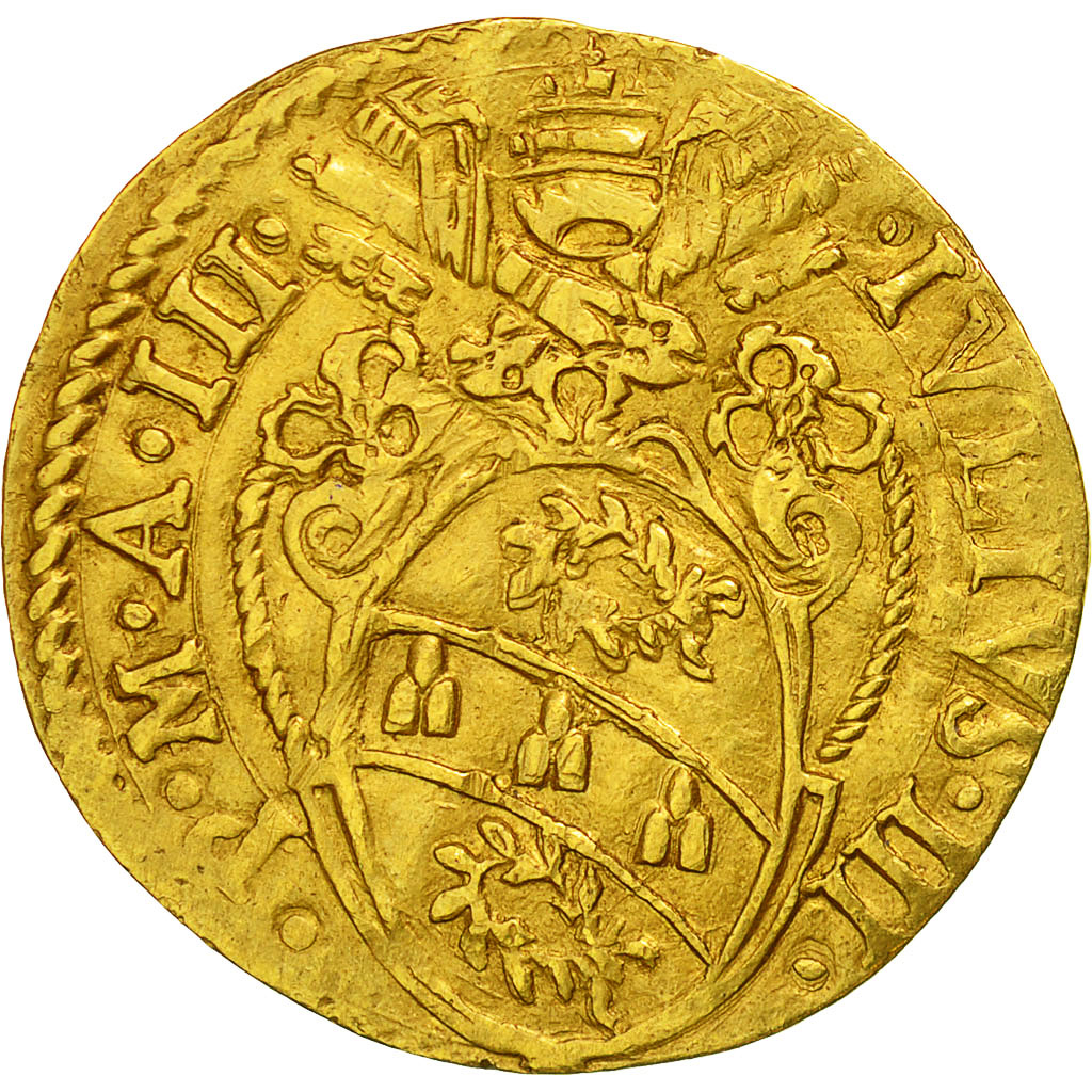 Moneda, Vaticano, PAPAL STATES, Jules III, Jules III, Scudo d'Oro, 1553, MBC