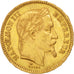 France, Napoleon III, 20 Francs, 1862, Paris, Gold, KM:801.1