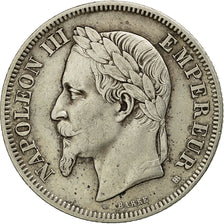 Coin, France, Napoleon III, Napoléon III, 2 Francs, 1866, Strasbourg
