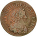 Moneda, Francia, Louis XIII, Louis XIII, Double Tournois, 1638, BC+, Cobre