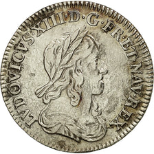 Monnaie, France, Louis XIII, 1/12 Écu, 2e poinçon de Warin, buste drapé et