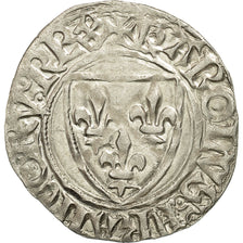 Monnaie, France, Charles VI, Charles VI, Blanc Guénar, Undated, Rouen, TTB+
