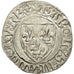 Monnaie, France, Charles VI, Charles VI, Blanc Guénar, Undated, Rouen, TTB+