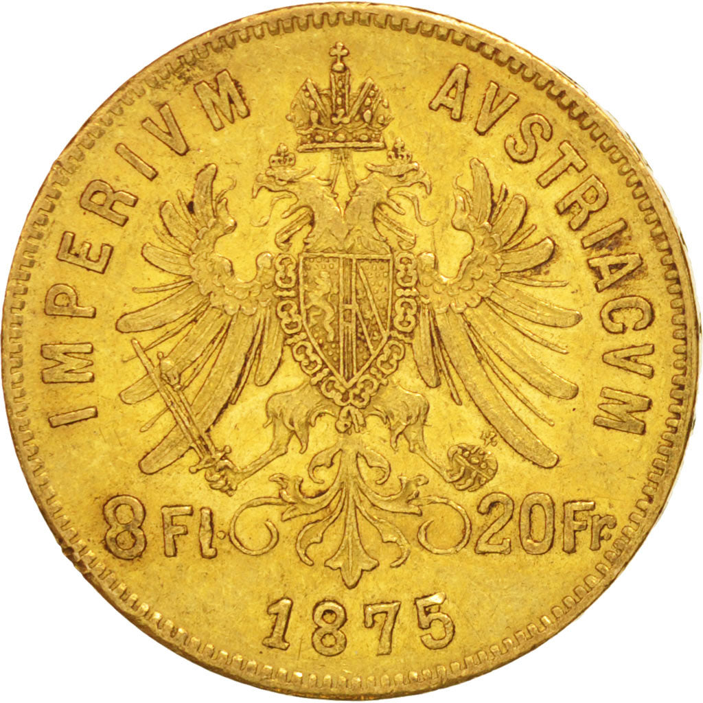 Austria, Franz Joseph I, 8 Florins-20 Francs, 1875, Gold, KM:2269