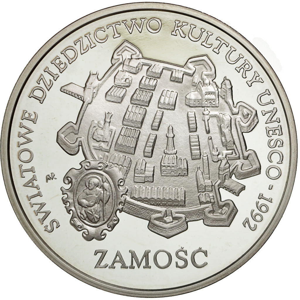 Coin, Poland, 300000 Zlotych, 1993, MS(63), Silver, KM:260