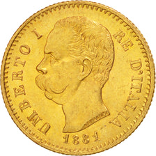 Italy, Umberto I, 20 Lire, 1881, Rome, Gold, KM:21