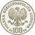 Coin, Poland, 100 Zlotych, 1975, Warsaw, MS(63), Silver, KM:78